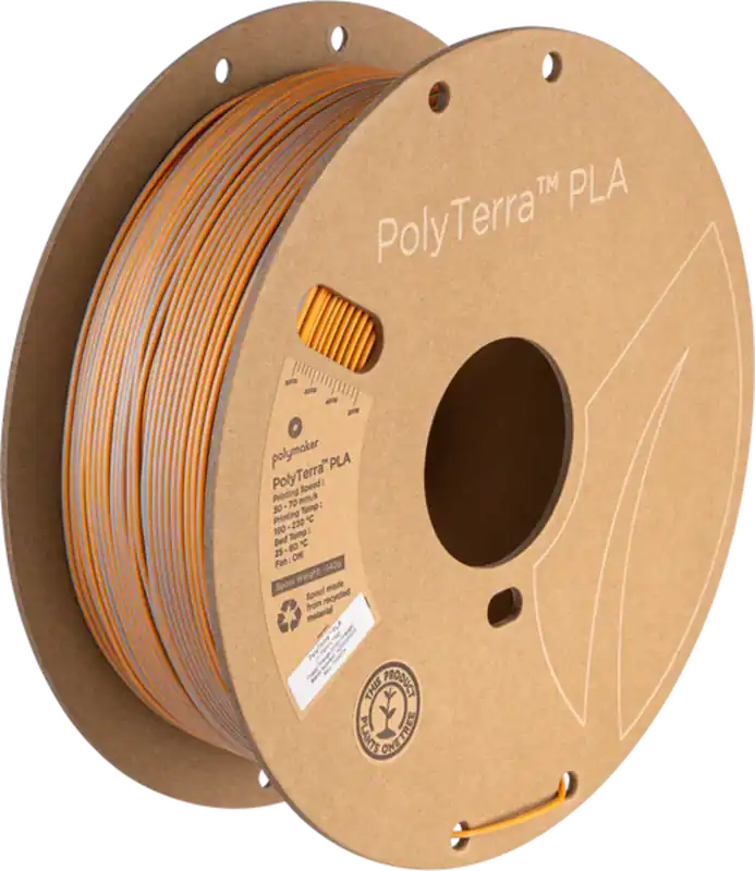 Polymaker PolyTerra PLA Dual Foggy Orange Grey-Orange, 1,75 mm / 1000 g Nová Kolekce