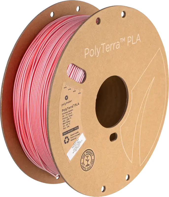 Pouze Dnes Polymaker PolyTerra PLA Dual Flamingo Pink-Red, 1,75 mm / 1000 g