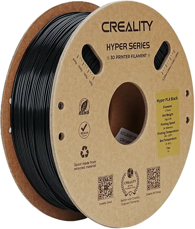 Creality Hyper PLA Black, 1,75 mm / 1000 g Jen Po Omezenou Doba