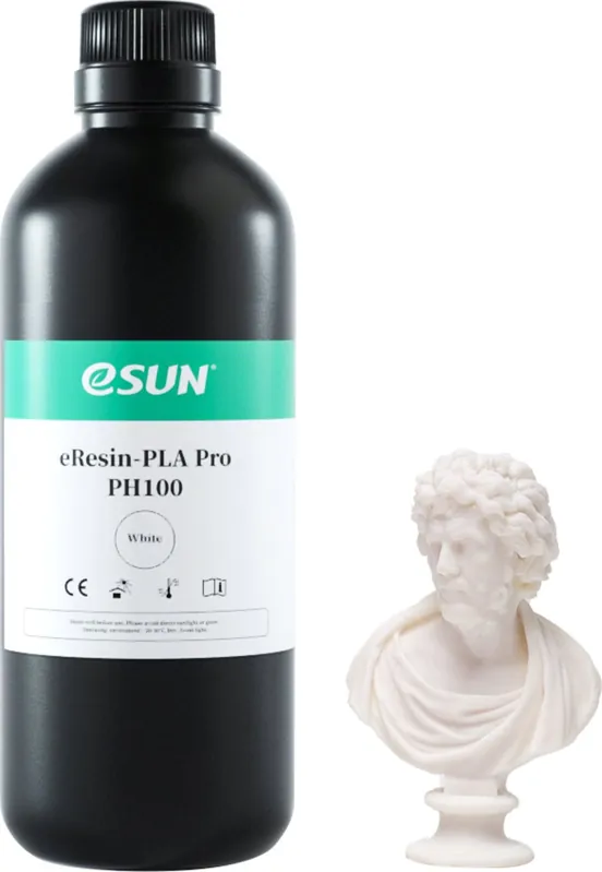 Autentický eSUN eResin-PLA Pro White, 1.000 g