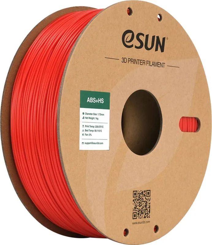 eSUN ABS+HS Red, 1,75 mm / 1000 g Nízká Cena