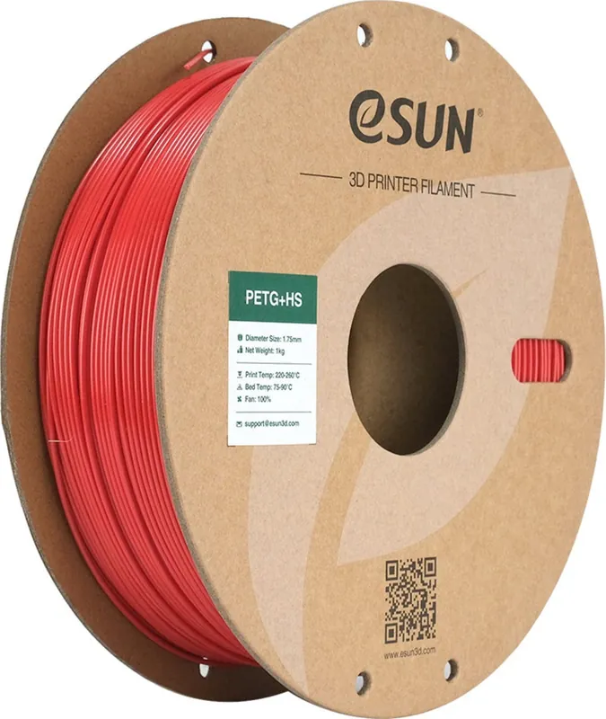 eSUN PETG+HS Fire Engine Red, 1,75 mm / 1000 g Časově Omezené