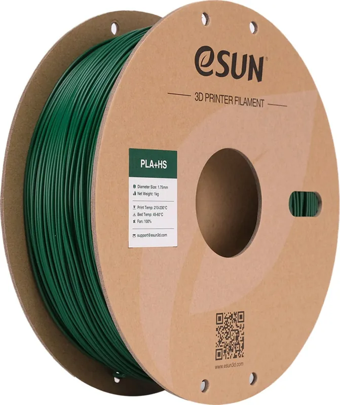 Aktuální eSUN PLA+HS Pine Green, 1,75 mm / 1000 g