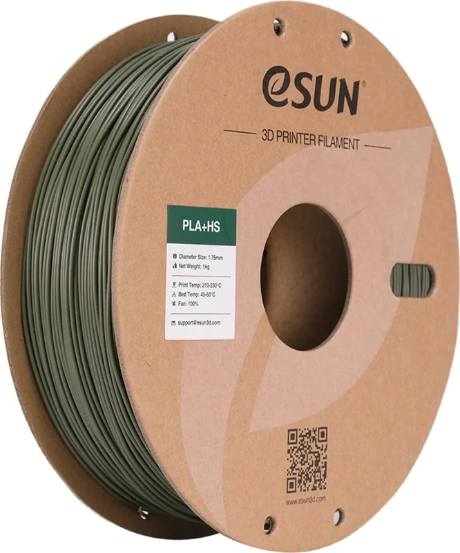 eSUN PLA+HS Olive Green, 1,75 mm / 1000 g Tovární Cena