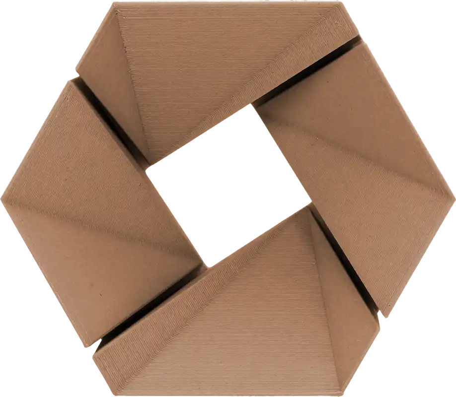 Levný 3DJAKE ecoPLA Wood Dark Brown, 1,75 mm / 1000 g