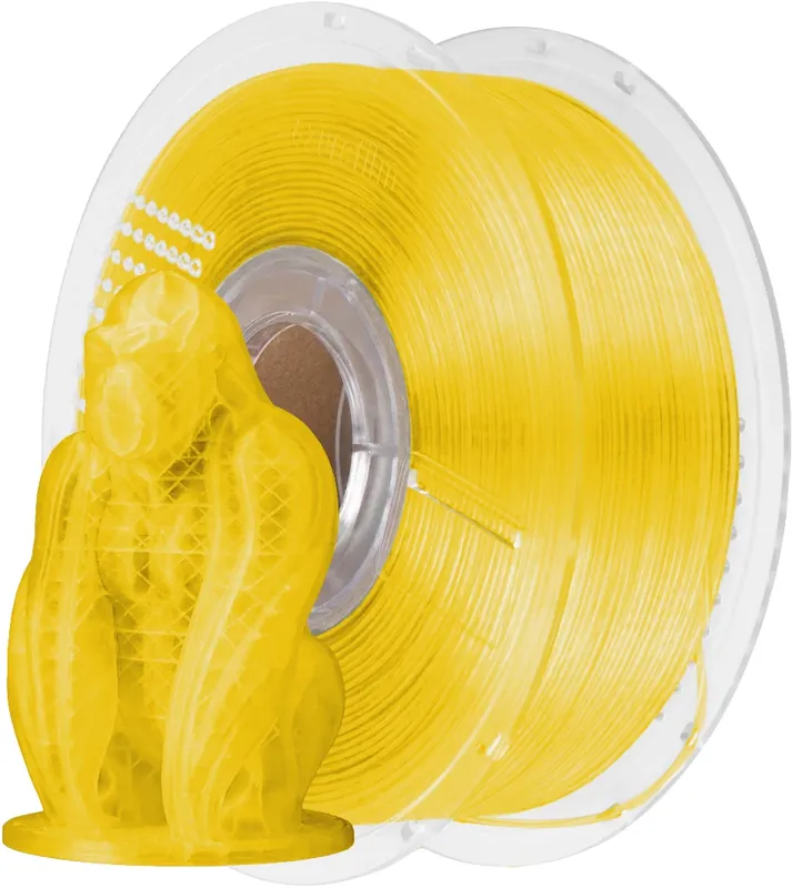Zlevněný AzureFilm PLA Yellow Transparent, 1,75 mm / 1000 g