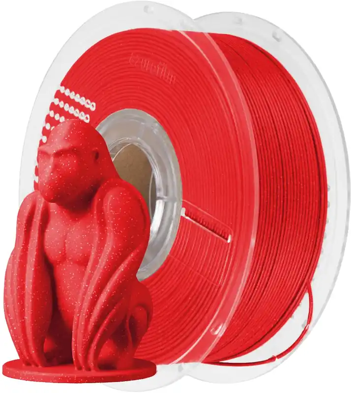 Značkový AzureFilm PLA Glitter Red, 1,75 mm / 1000 g