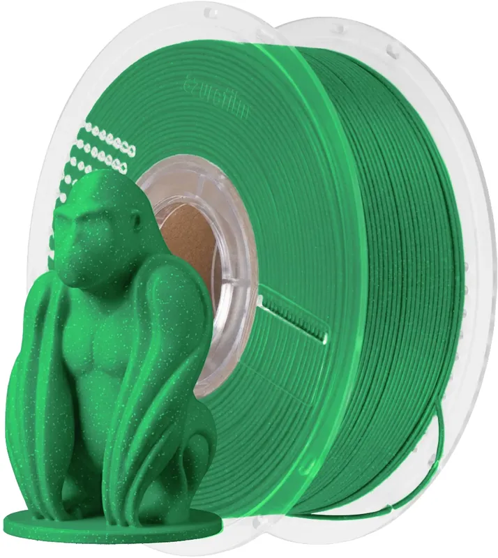 AzureFilm PLA Glitter Green, 1,75 mm / 1000 g Sleva