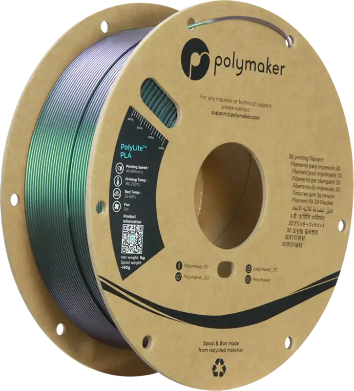 Finální Výprodej Polymaker PolyLite PLA Starlight Comet, 1,75 mm / 1000 g