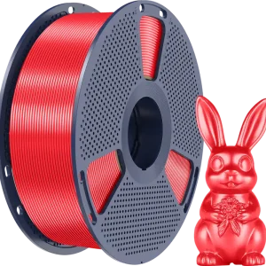 Cenově Výhodný SUNLU Silk PLA+ Red, 1,75 mm / 1000 g
