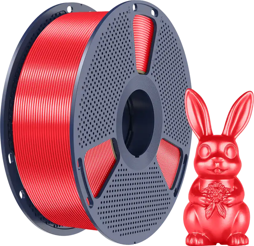 Cenově Výhodný SUNLU Silk PLA+ Red, 1,75 mm / 1000 g