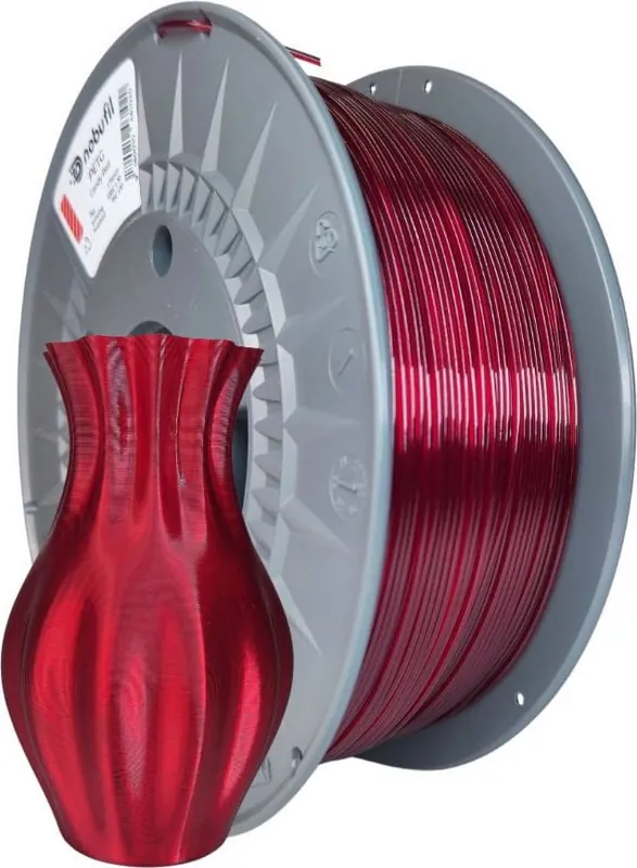 Akční Cena Nobufil PETG Candy Red, 1,75 mm / 1000 g