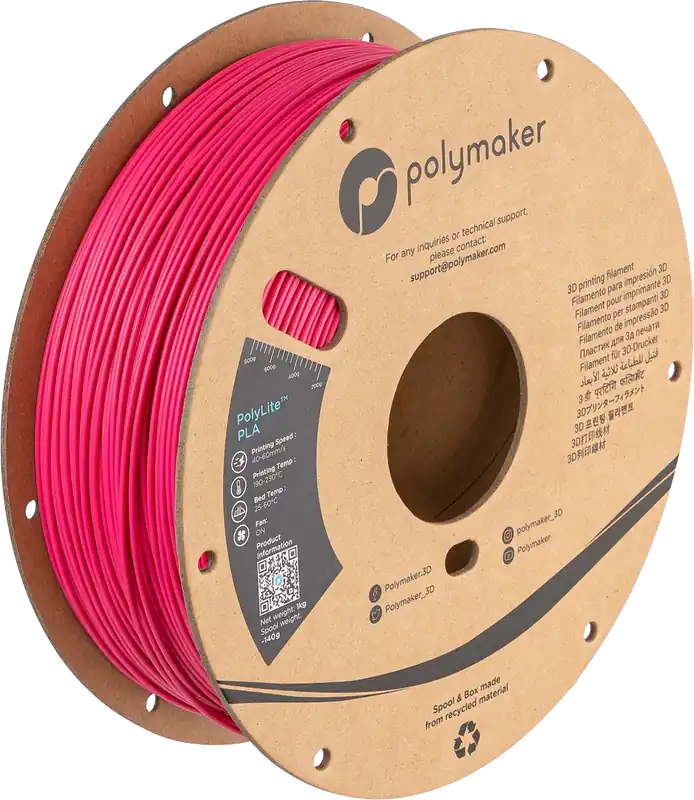 Polymaker PolyLite PLA Magenta, 1,75 mm / 1000 g Cenově Výhodný