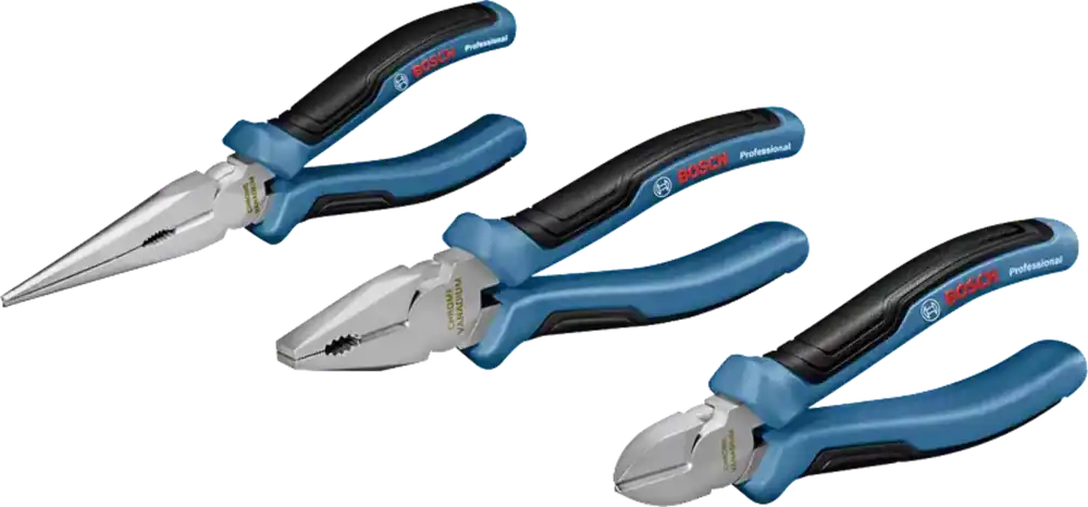 Bosch Professional Sada kleští, 3-dílná Autentický