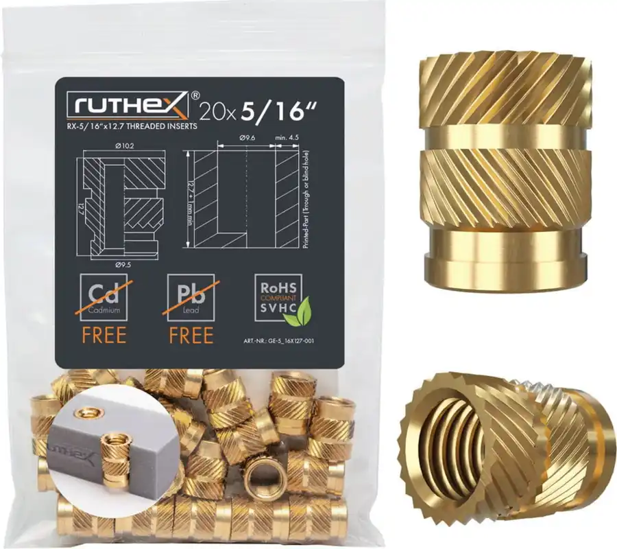 ruthex Závitové vložky 5/16" (20 ks), 5/16" (20 ks) Časově Omezené