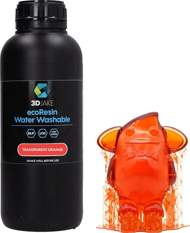 Expresní Doručení 3DJAKE ecoResin Water Washable Transparent Orange, 1.000 g