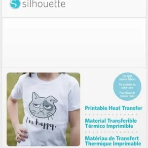 Silhouette Printable Heat Transfer, Light Fabric Vrácení Zdarma