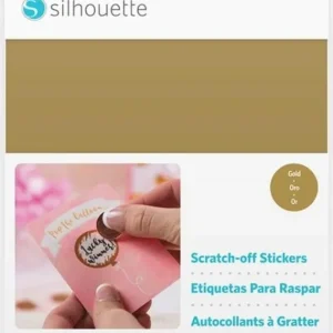 Silhouette Scratch-off Sticker Sheets, Gold Výhodná Nabídka