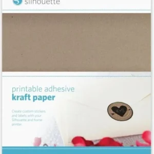 Silhouette Printable Craft Sticker Paper, Light brown Poslední Šance