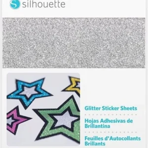 Dokud Zásoby Vydrží Silhouette Printable Sticker Sheets, Glitter White
