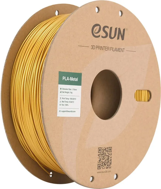 Zlevněný eSUN PLA-Metal Gold, 1,75 mm / 1000 g