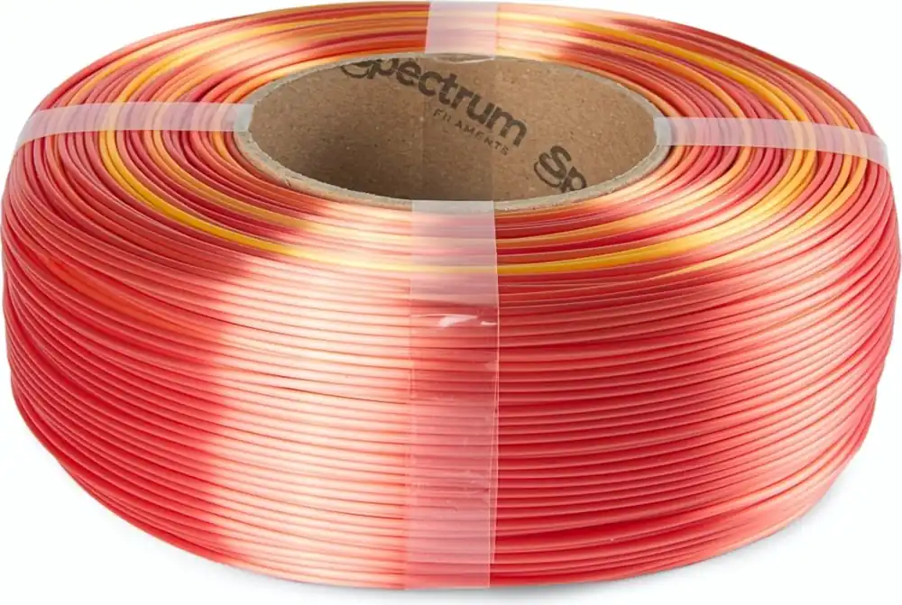 Bezpečná Platba Spectrum ReFill PLA Silk Rainbow Fire Red, 1,75 mm / 1000 g