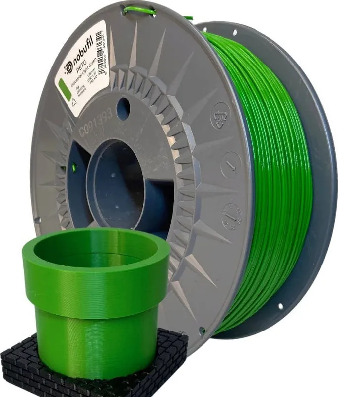 Nobufil PETG Industrial Light Green, 1,75 mm / 1000 g Novinka