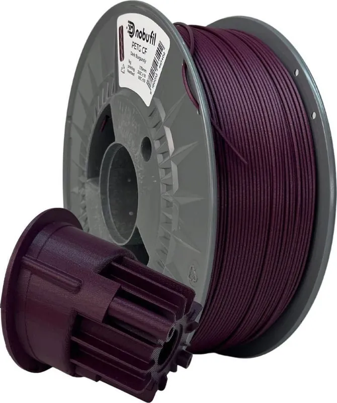 Nobufil PETG CF Dark Burgundy, 1,75 mm / 1000 g Autentický