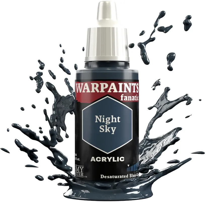 Nová Kolekce The Army Painter Warpaints Fanatic: Desaturated Blue-Greys, Night Sky (18 ml)