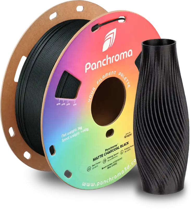Aktuální Polymaker Panchroma™ PLA Matte Charcoal Black, 1,75 mm / 1000 g