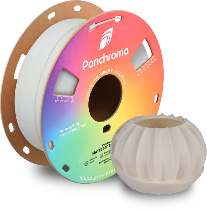 Aktuální Polymaker Panchroma™ PLA Matte Cotton White, 1,75 mm / 1000 g