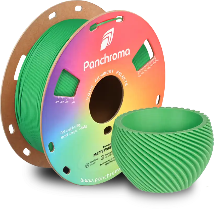 Speciální Cena Polymaker Panchroma™ PLA Matte Forest Green, 1,75 mm / 1000 g
