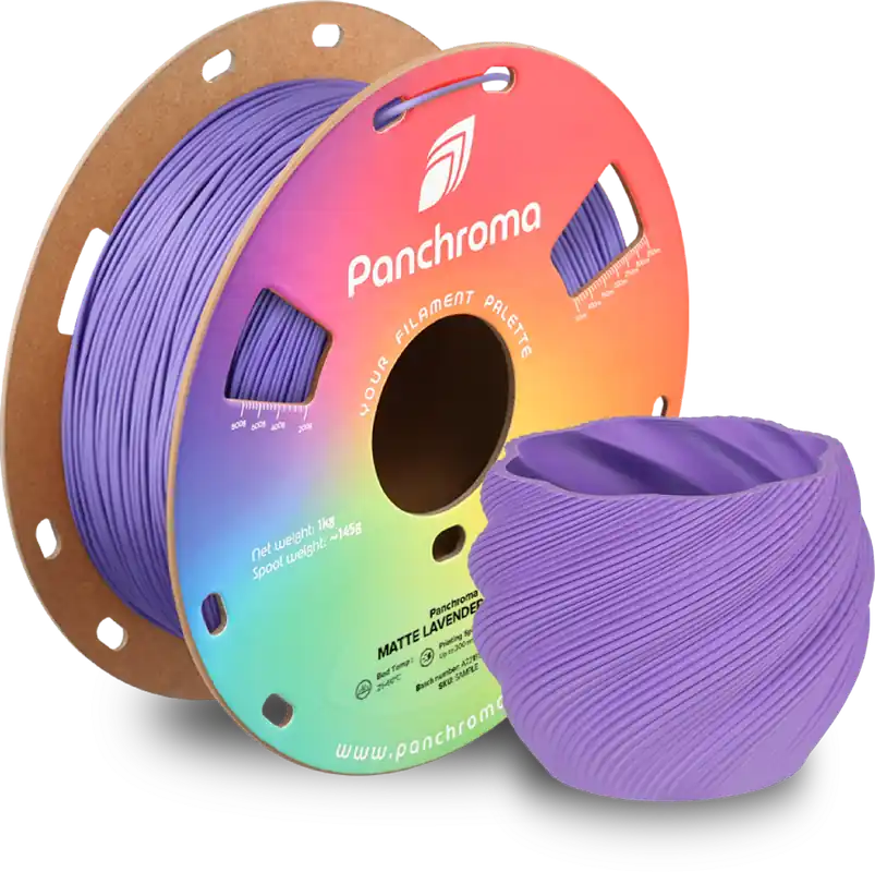 Zlevněný Polymaker Panchroma™ PLA Matte Lavender Purple, 1,75 mm / 1000 g