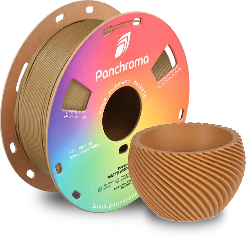 Kup Teď Polymaker Panchroma™ PLA Matte Wood Brown, 1,75 mm / 1000 g