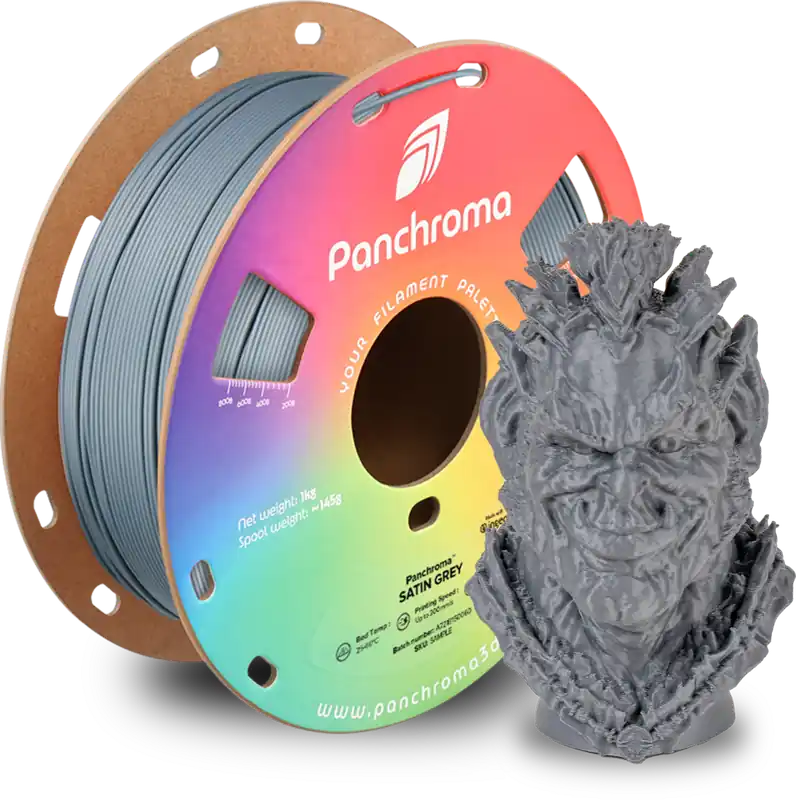 Polymaker Panchroma™ PLA Satin Grey, 1,75 mm / 1000 g Expresní Doručení