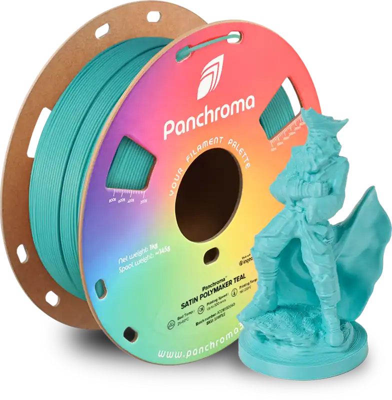 Polymaker Panchroma™ PLA Satin Teal, 1,75 mm / 1000 g Ověřený