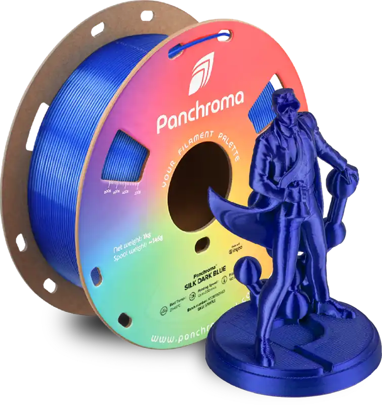 Polymaker Panchroma™ PLA Silk Dark Blue, 1,75 mm / 1000 g Rychlé Dodání