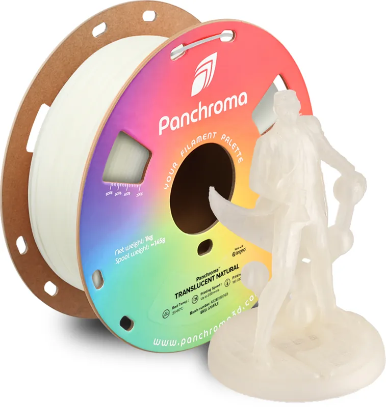 Sezónní Sleva Polymaker Panchroma™ PLA Translucent Natural, 1,75 mm / 1000 g