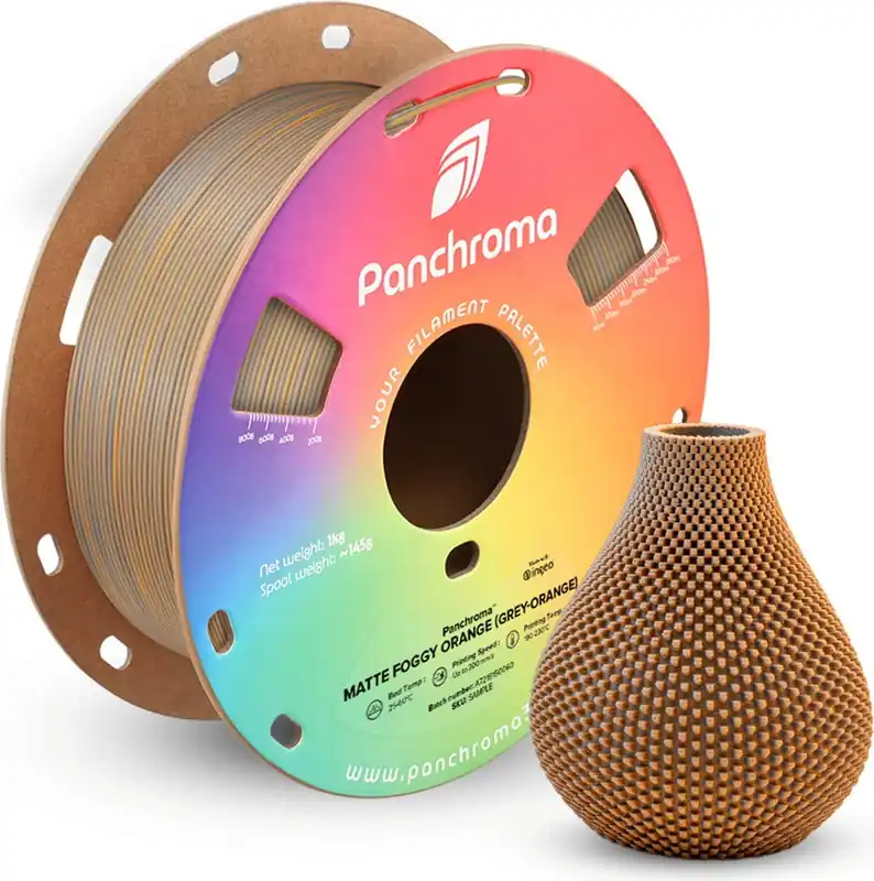 Polymaker Panchroma™ PLA Dual Matte Foggy Orange (Grey-Orange), 1,75 mm / 1000 g Nejprodávanější