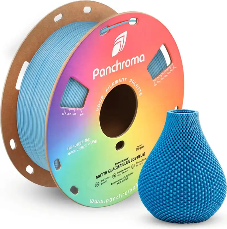 Oblíbený Polymaker Panchroma™ PLA Dual Matte Glacier Blue (Ice-Blue), 1,75 mm / 1000 g