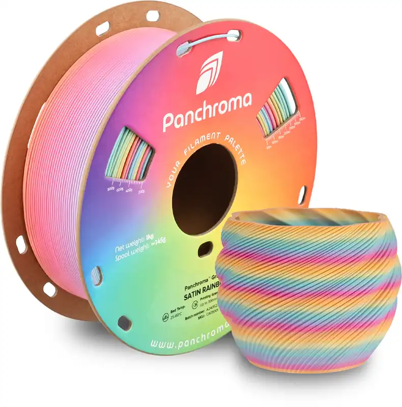 Časově Omezené Polymaker Panchroma™ PLA Gradient Satin Rainbow, 1,75 mm / 1000 g