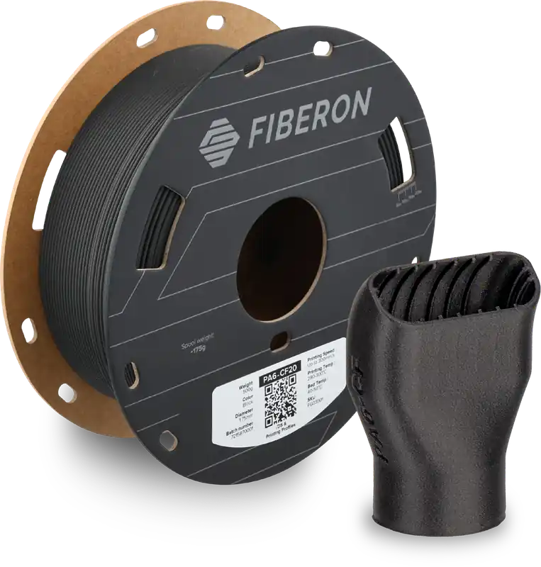 Polymaker Fiberon™ PA6-CF20 Black, 1,75 mm / 500 g Nakupujte Hned