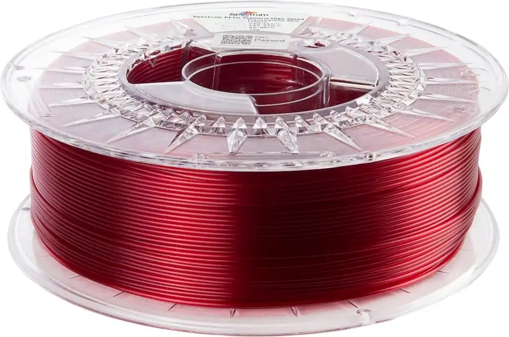 Spectrum PETG Premium High Speed Transparent Red, 1,75 mm / 1000 g Objednat Nyní
