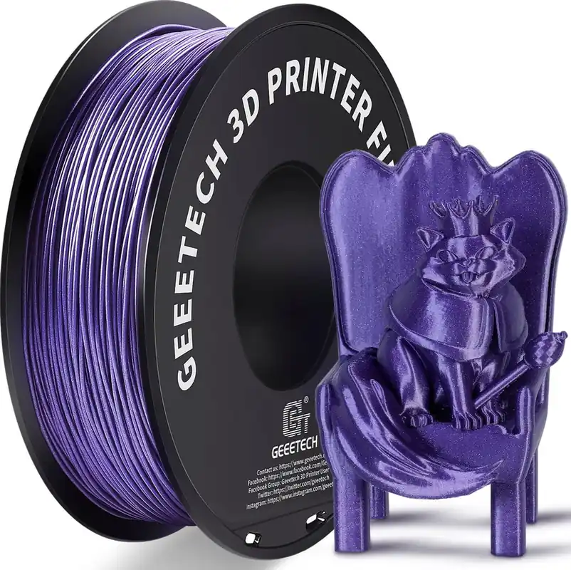 Akce GEEETECH PLA Sparkly Purple, 1,75 mm / 1000 g