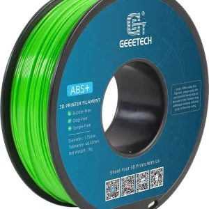 Vrácení Zdarma GEEETECH ABS+ Green, 1,75 mm / 1000 g