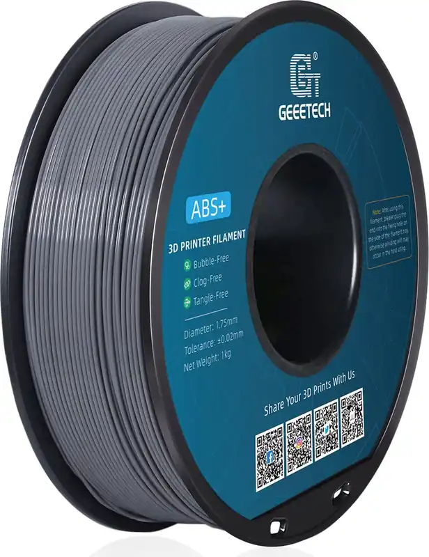 Super Cena GEEETECH ABS+ Grey, 1,75 mm / 1000 g