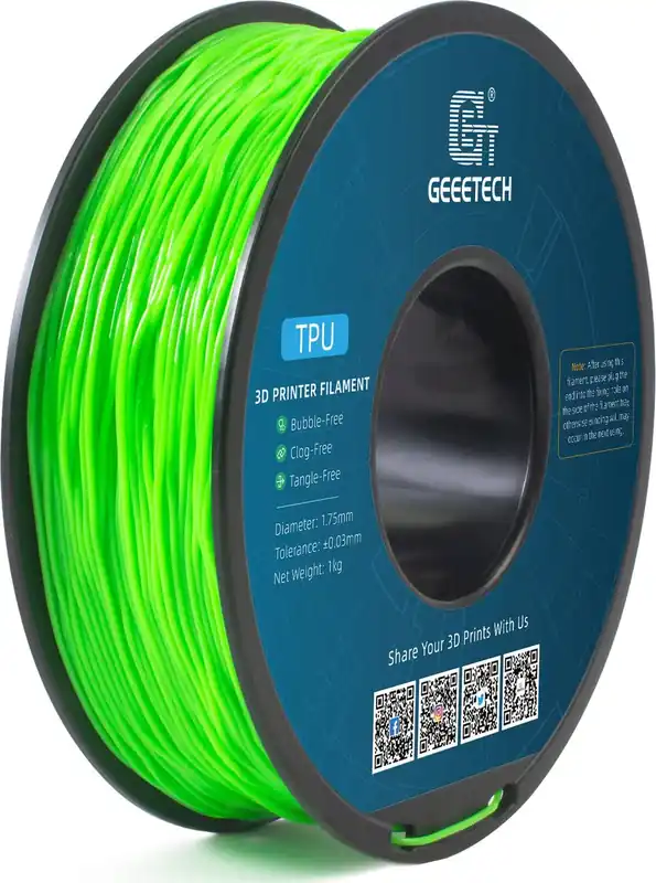 Autentický GEEETECH TPU Green, 1,75 mm / 1000 g