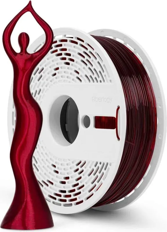 Fiberlogy HS PLA Clear Burgundy, 1,75 mm / 850 g Originální