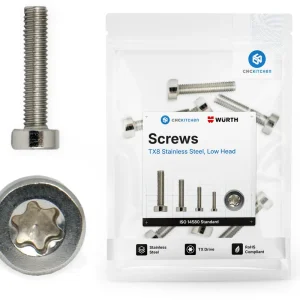 Objednat Nyní CNC Kitchen M2,5 válcové šrouby s nízkou hlavou (ISO 14580), nerezová ocel A2-70, M2,5x4 (25 ks)