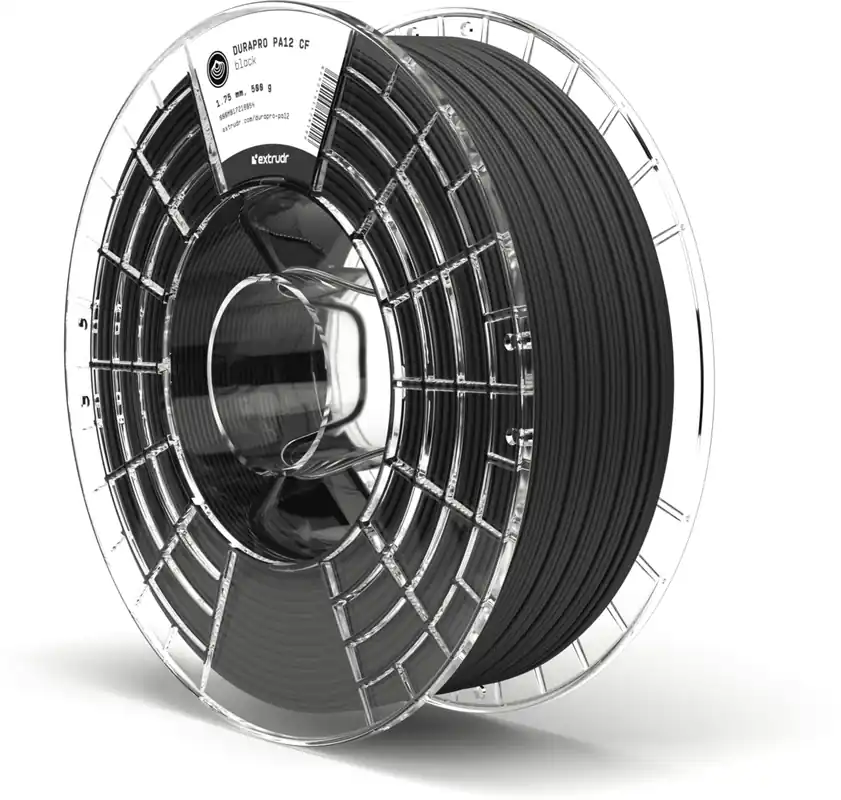 Odeslání Ihned Extrudr DuraPro PA12 CF Black, 1,75 mm / 2000 g